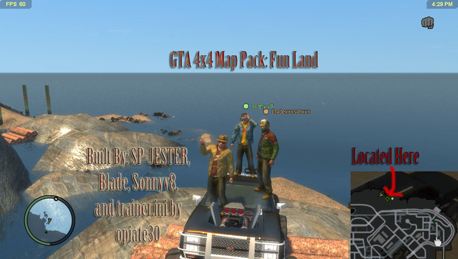 Скачать Модификацию GTA 4 4x4 Trail - Fun Land