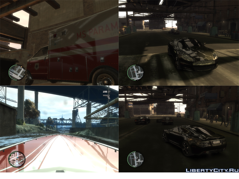 Скачать Модификацию GTA 4 Realistic reflection 0.2