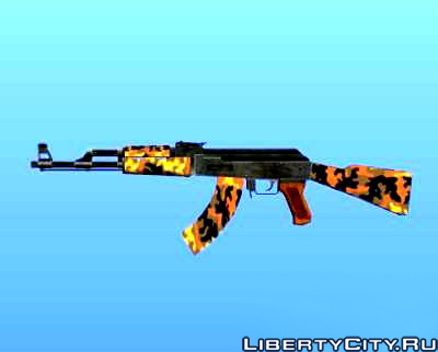 Скачать Модификацию GTA 4 AK47 Camo