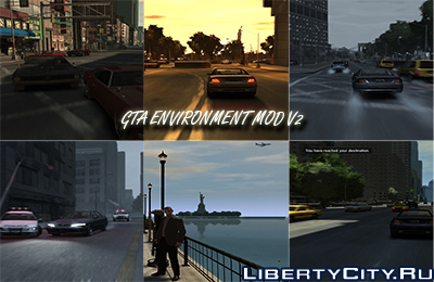 Скачать Модификацию GTA 4 GTA4 Environment mod v2